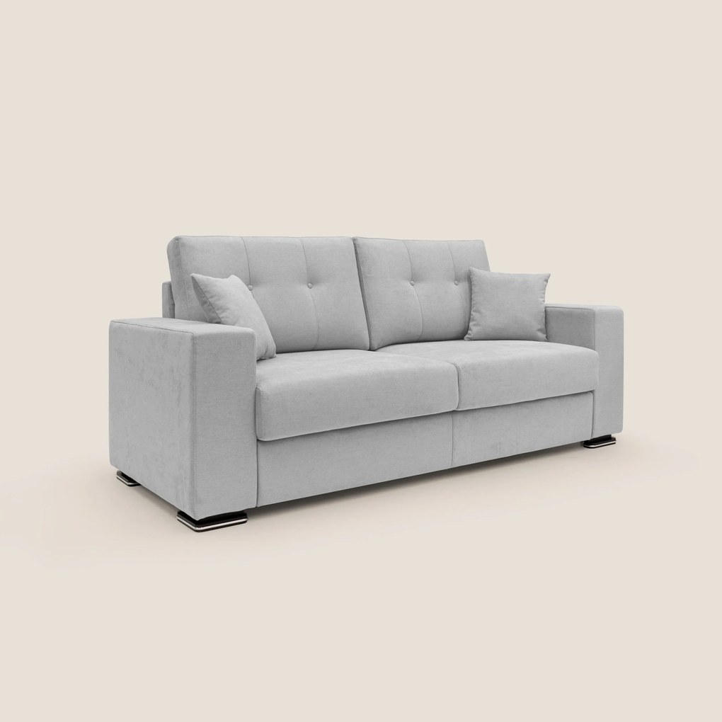 Giove divano in morbido tessuto impermeabile T02 grigio chiaro