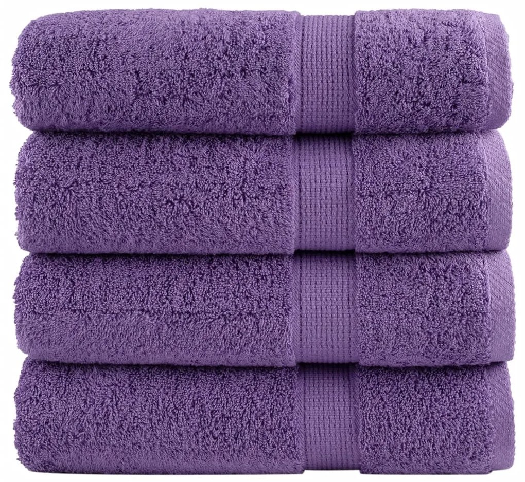 Asciugamani Da Bagno Solund 2 Pz Verdi 100x150 Cm 600 G/m² /