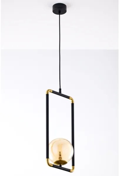 Jupiter 2024 - Lampadario a sospensione con filo ZAFRA 1xG9/10W/230V nero/oro/beige