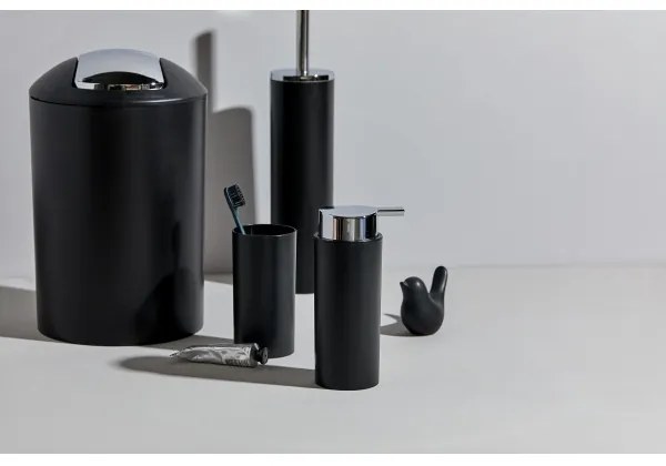 WENKO 24078800 - Set CALVO 6,5x13 cm nero/cromo lucido