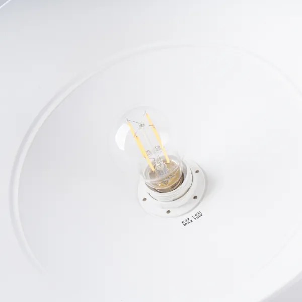 Sollux SL.1327 - Lampadario a sospensione con filo FRIKA 1xE27/15W/230V diametro 34 cm bianco