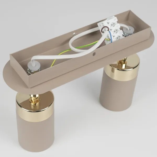 Brilagi - Faretto POKER 2xGU10/25W/230V beige