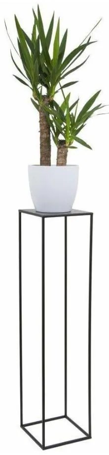 Portafiori 100x24 cm nero