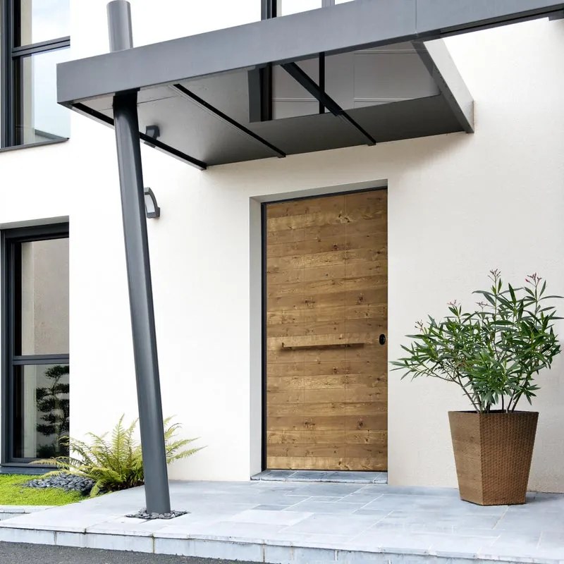 Porta blindata DI.BI. Bilico L 120 x H 210 cm in compensato rovere/bianco, apertura spingere a sinistra