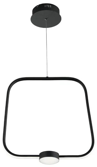 Lampada LED sospensione 35W - moderno Nero ALFA 47 cm