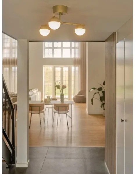 Nordlux - Lampadario a plafone CONTINA 3xG9/5W/230V ottone