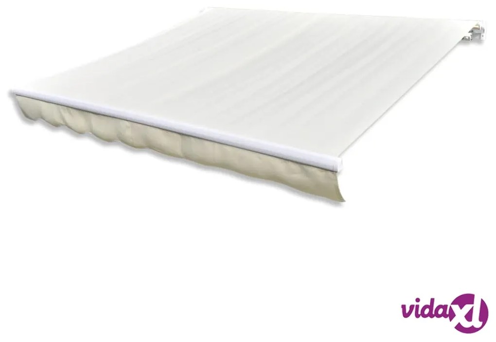 vidaXL Tenda Parasole in Tela Crema 4x3m (Telaio non Incluso)