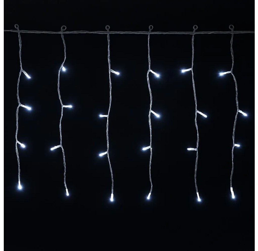 Aigostar - Catena luminosa natalizia LED per esterni 200xLED/3,6W/230V/8 funzioni 10x0,4m IP44 bianco freddo