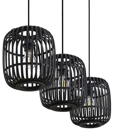 Canyana 3 Lampada a Sospensione Black - Lindby