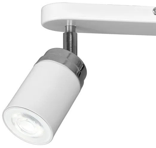 Faretto RENO 2xGU10/8W/230V bianco/cromo