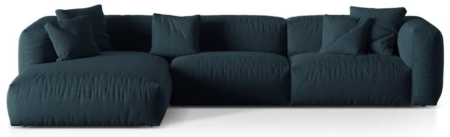 Divano angolare modulare blu scuro (angolo sinistro) Martina - Micadoni Home
