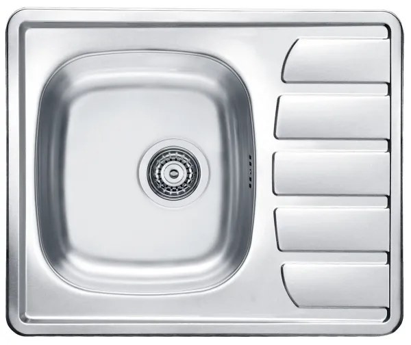 ALVEUS SETA265 - Lavello da cucina ZOOM + miscelatore da cucina RIVIERA 14,8 cm satinato/cromato