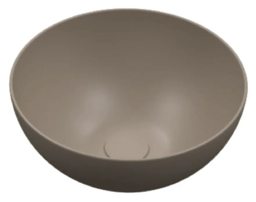 Lavabo D'Appoggio 40 Cm Lullaby "Meg" Sabbia Opaco