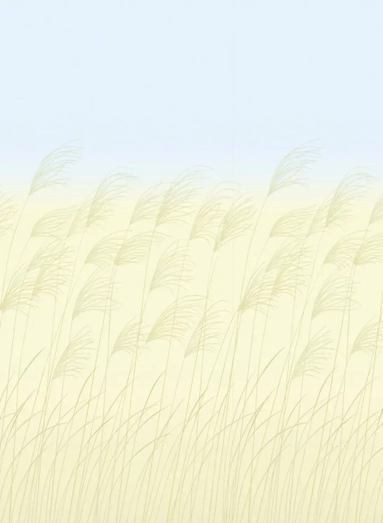 Harlequin Carta da parati panoramica Miscanthus - Buttermilk/ Sky