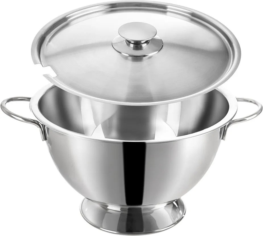 Ciotola argentata in acciaio inox ø 26 cm – Orion