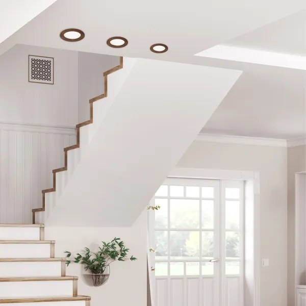 Faretto LED WOODY SPOT 12,5W 230V 3000K ciliegio Ø16 cm