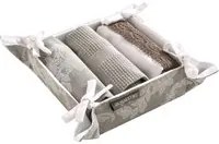 Set 3 strofinacci cotone 40x60 cm con cestino Di Maestro