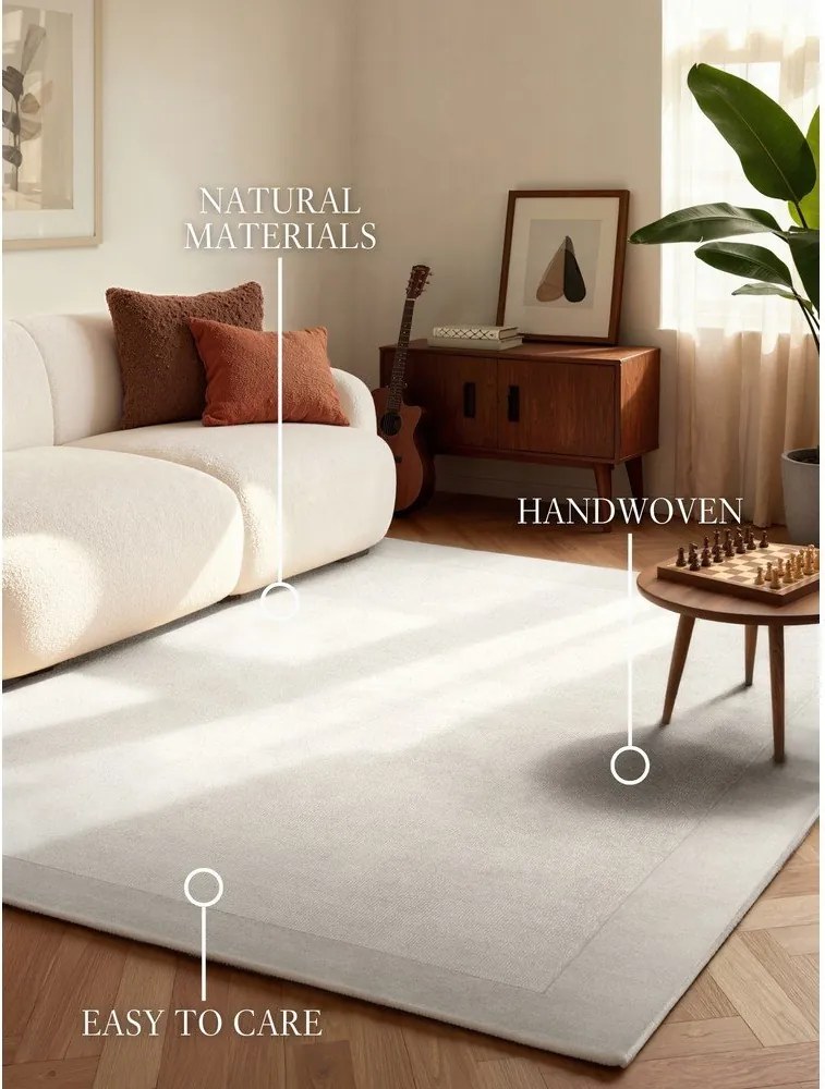 Tappeto color crema in misto lana tessuto a mano 160x230 cm Kari – Villeroy&amp;Boch