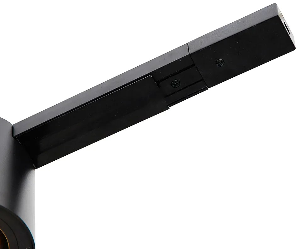 Sistema a binario moderno monofase con 5 faretti neri - Rondoo Up