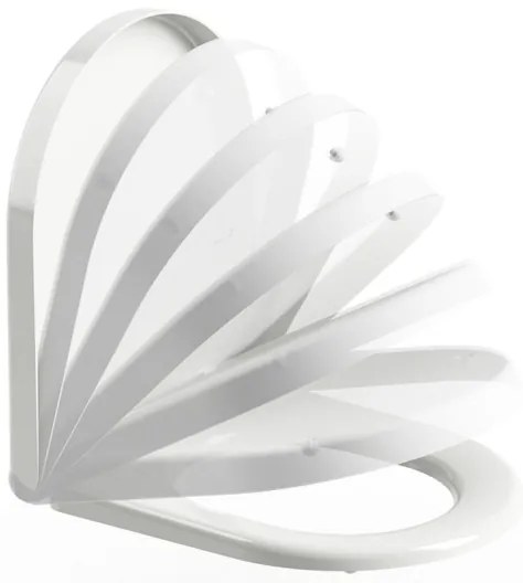 Ravak X01549 - Sedile per WC SoftClose UNI CHROME bianco