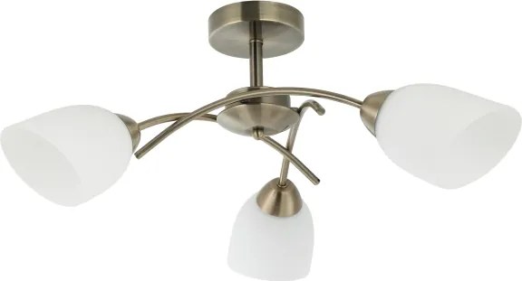 Lampadario a plafone DONNA 3xE27/60W/230V patina