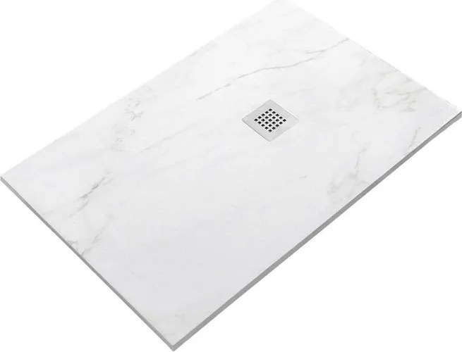 Piatto doccia SANYCCES in resina STRATO bianco L 70 x L 100 cm