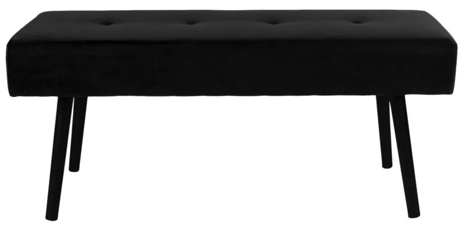 Panchina in velluto nero Skiby - House Nordic