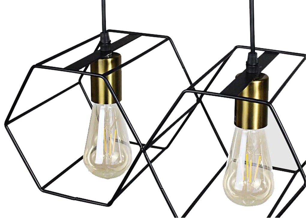 Lampada APP1132-3CP Black Gold