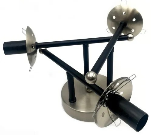 Lampadario a plafone MALENA 3xE14/5W/230V nero/fumé