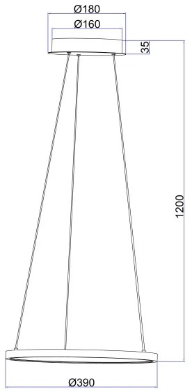 Globo 67192-19 - Lampadario LED a sospensione con filo RALPH LED/19W/230V