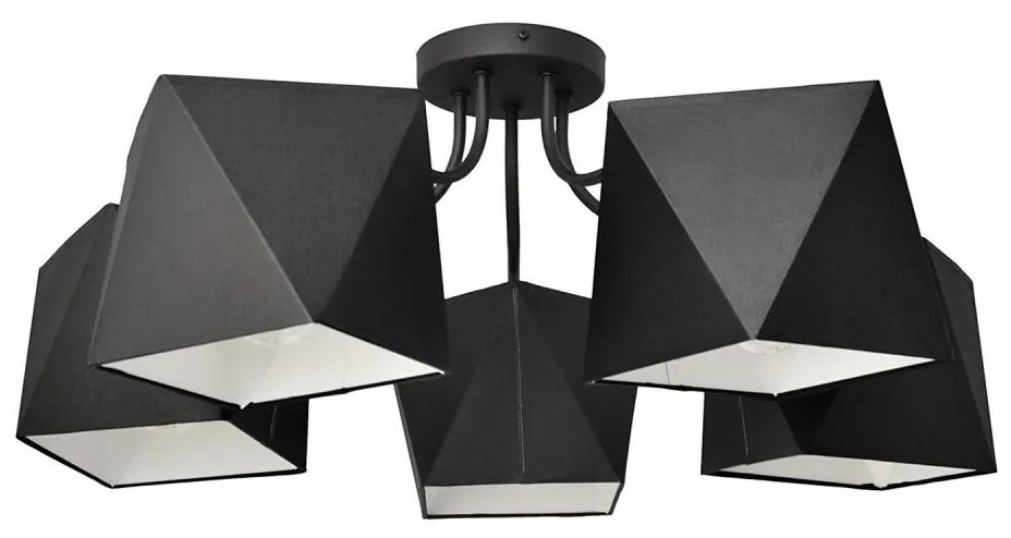 Lampadario ADAMANT 5xE27/15W/230V nero