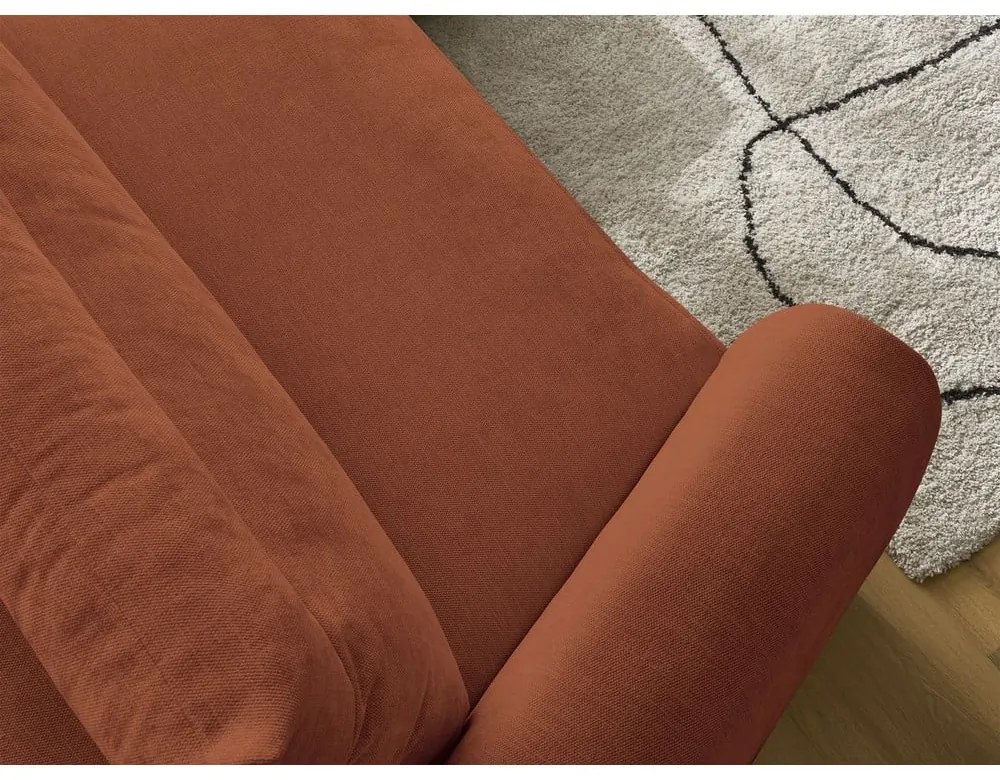 Divano angolare arancione Aden – Bobochic Paris