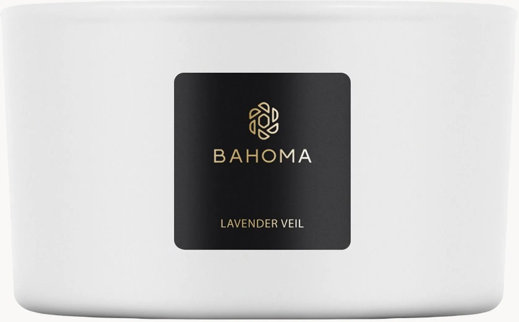 Candela profumata a 3 stoppini Lavender Veil (bergamotto, lavanda, note verdi fresche)