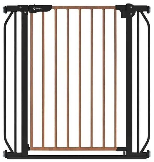Lionelo - Cancello sicurezza TRUUS SLIM nero/marrone