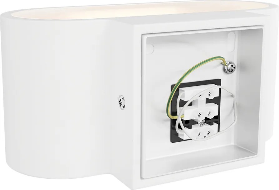 Applique da Parete LINEAR in Gesso Pitturabile G9