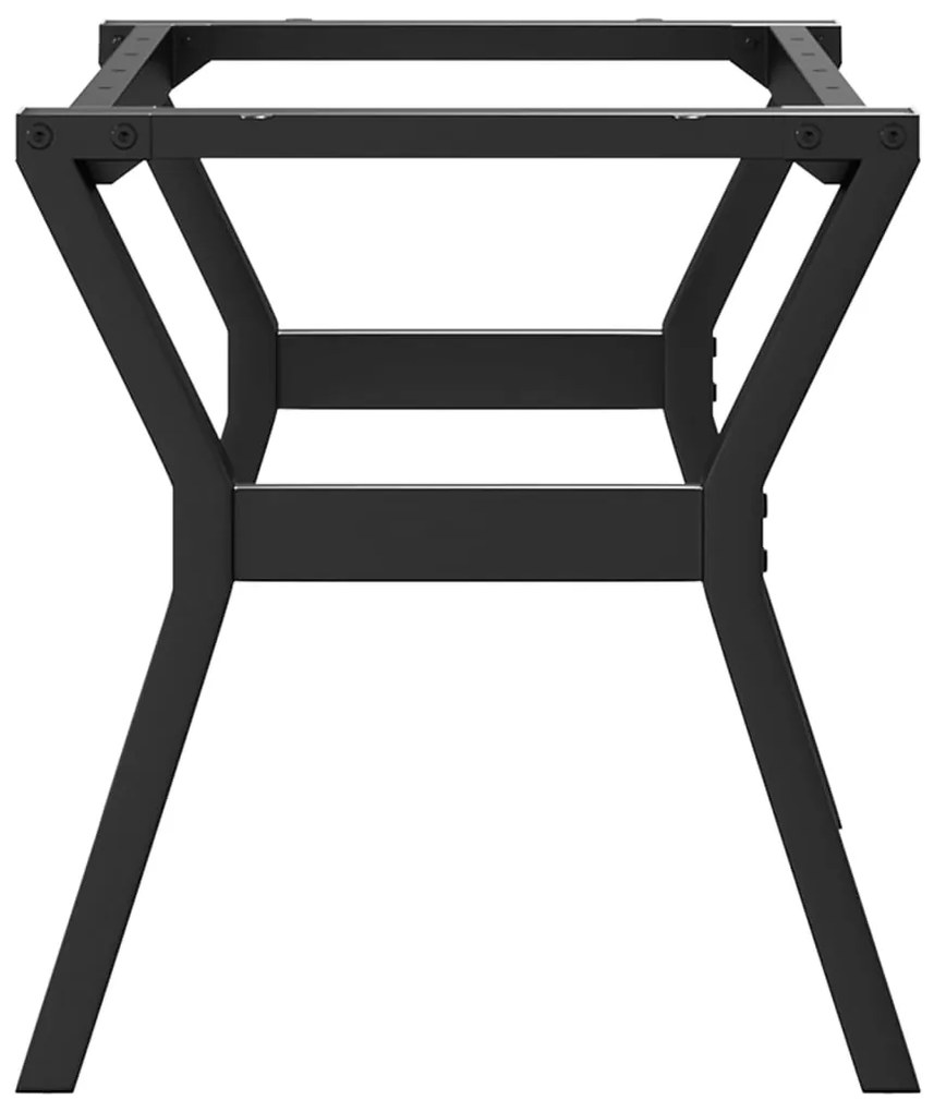 Telaio gambe a y per tavolino da salotto 80x40x43 cm in ghisa