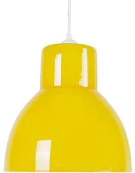 Tosel  Lampadari, sospensioni e plafoniere Lampada a sospensione tondo vetro giallo  Tosel