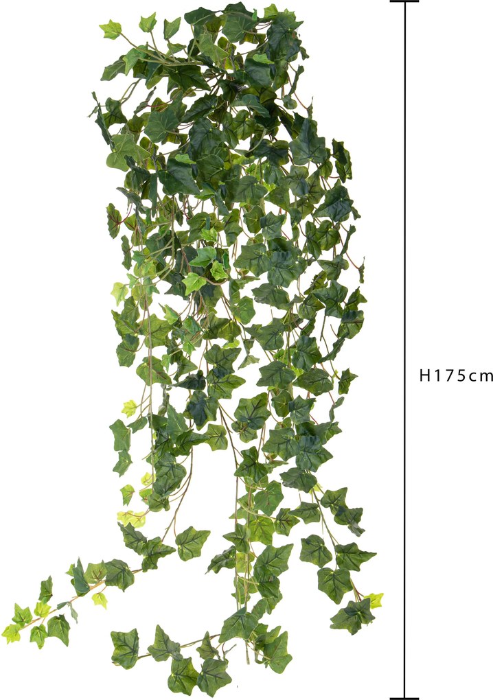 Foglie Artificiali Edera Rampicante Real Touch 175 cm...