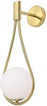 LAMPADA DA PARETE VETRO PALLA GOLD APP603-1W