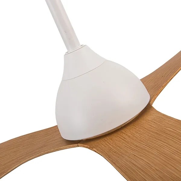 Ventilatore da soffitto diametro 132 cm beige/bianco + telecomando