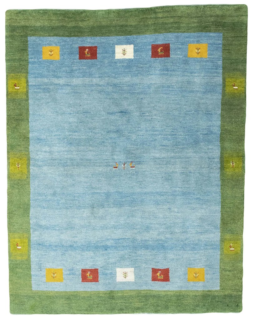 Gabbeh Tappeto persiano 160 x 210 Blu (Iran) Annodato A Mano
