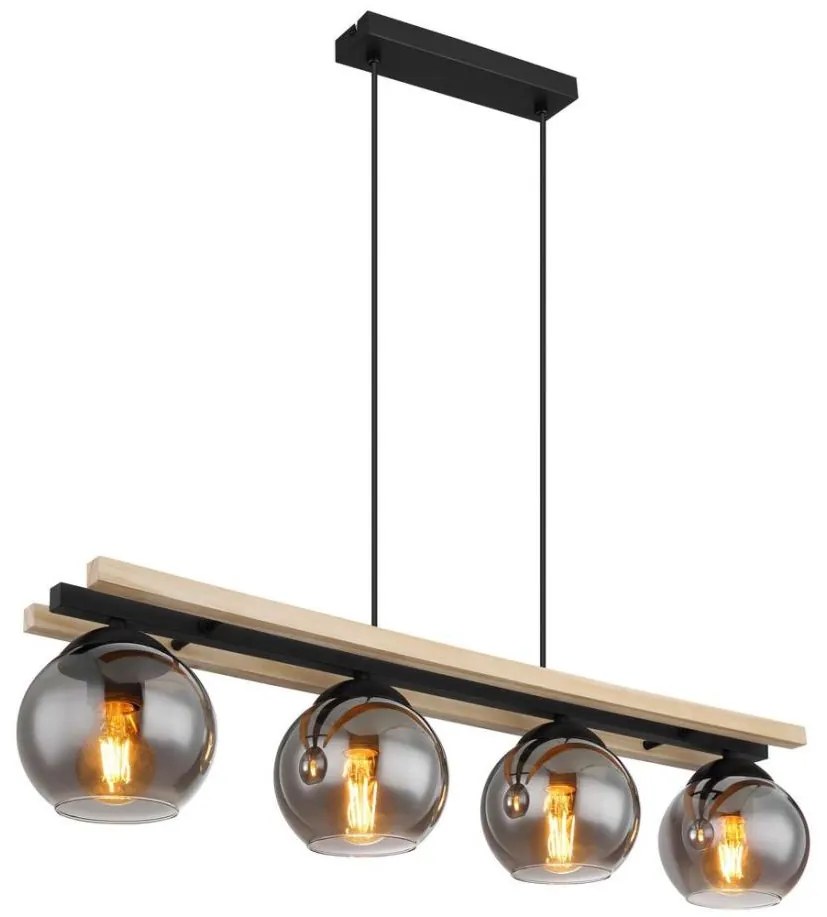 Globo 15569-4H - Lampadario a sospensione con filo CONNI 4xE27/25W/230V