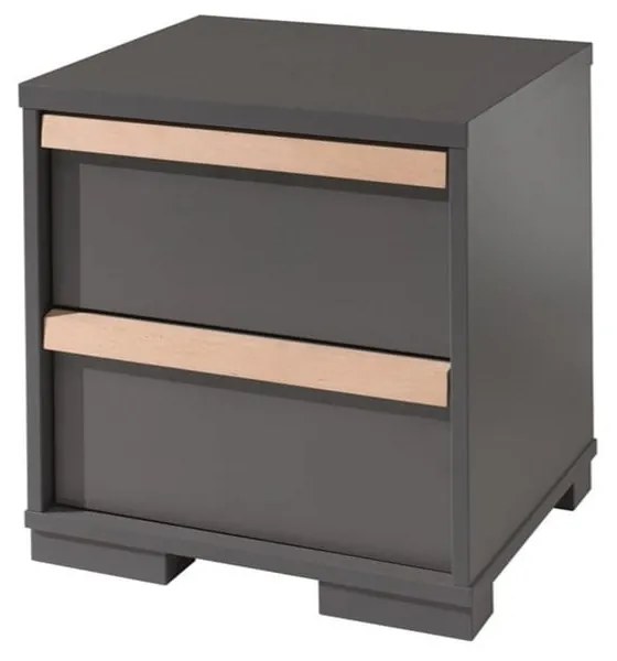 Comodino per bambini grigio scuro London - Vipack