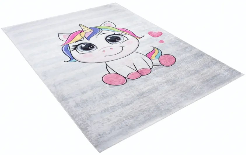 Tappeto per bambini con un adorabile motivo a unicorno Larghezza: 140 cm | Lunghezza: 200 cm