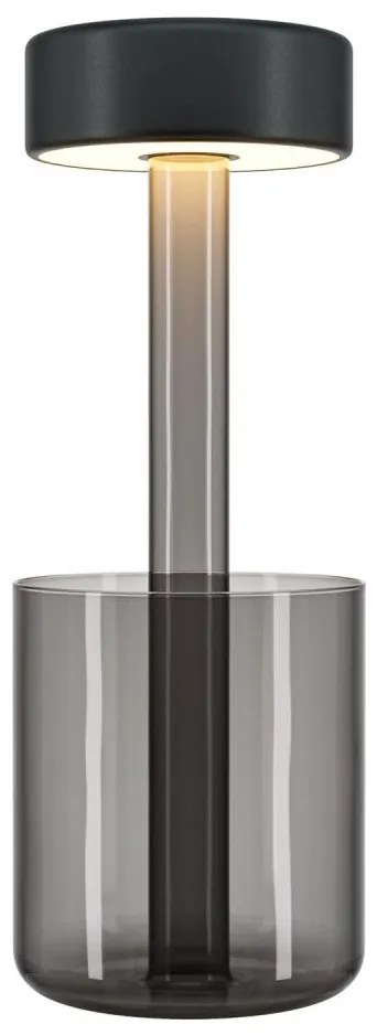 Maytoni MOD229TL-L3B3K3 - Lampada da tavolo LED dimmerabile 3W/5V nero/grigio