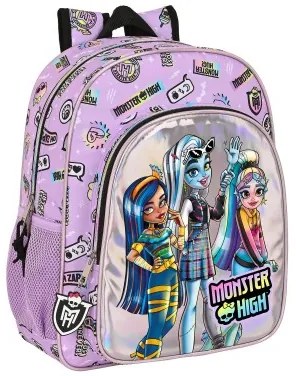Zaino Scuola Monster High Best boos Lilla 32 X 38 X 12 cm