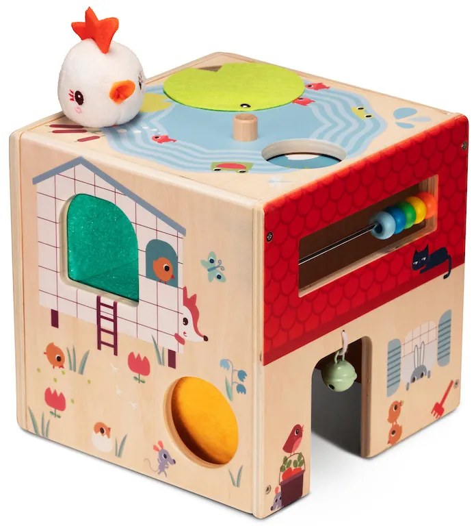Lilliputiens - Cubo di attività - Gallina Paulette