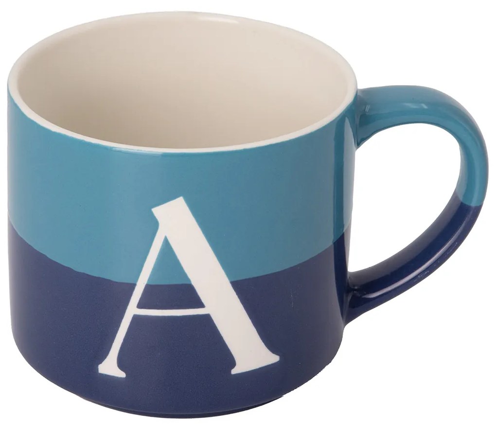Tazza lettera A blu 400 ml Blend Collection