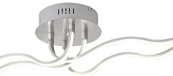 JUST LIGHT. 15126-55 - Lampadario a plafone LED WAVE LED/29,4W/230V cromo