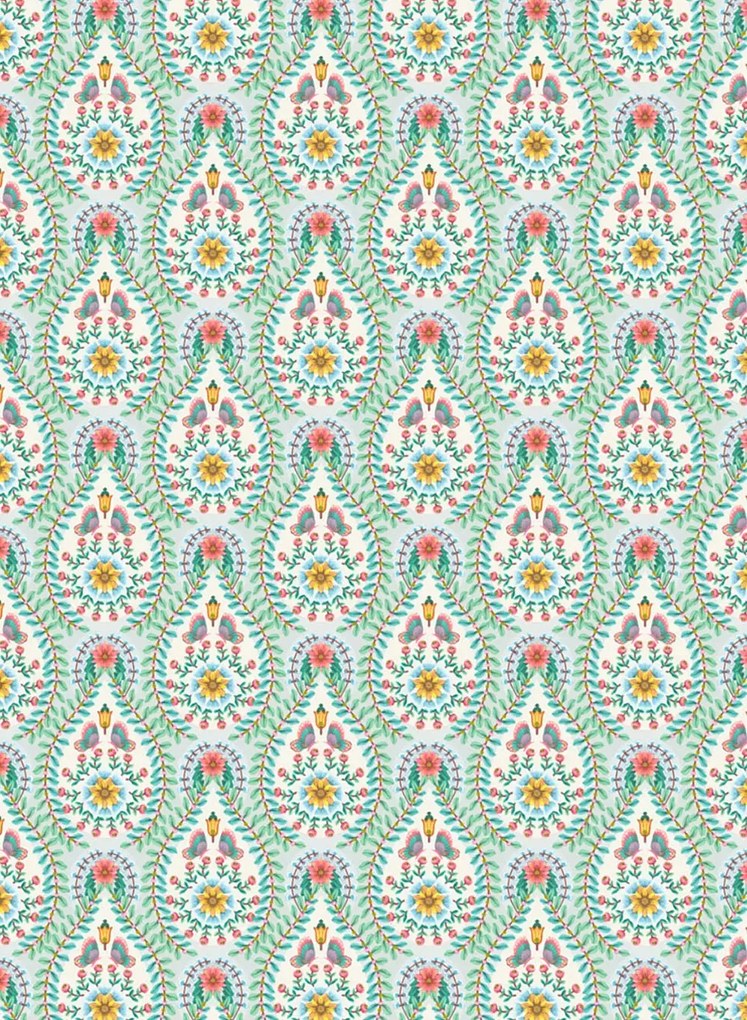 Florale Tapete Raindrops von Eijffinger - Beige
